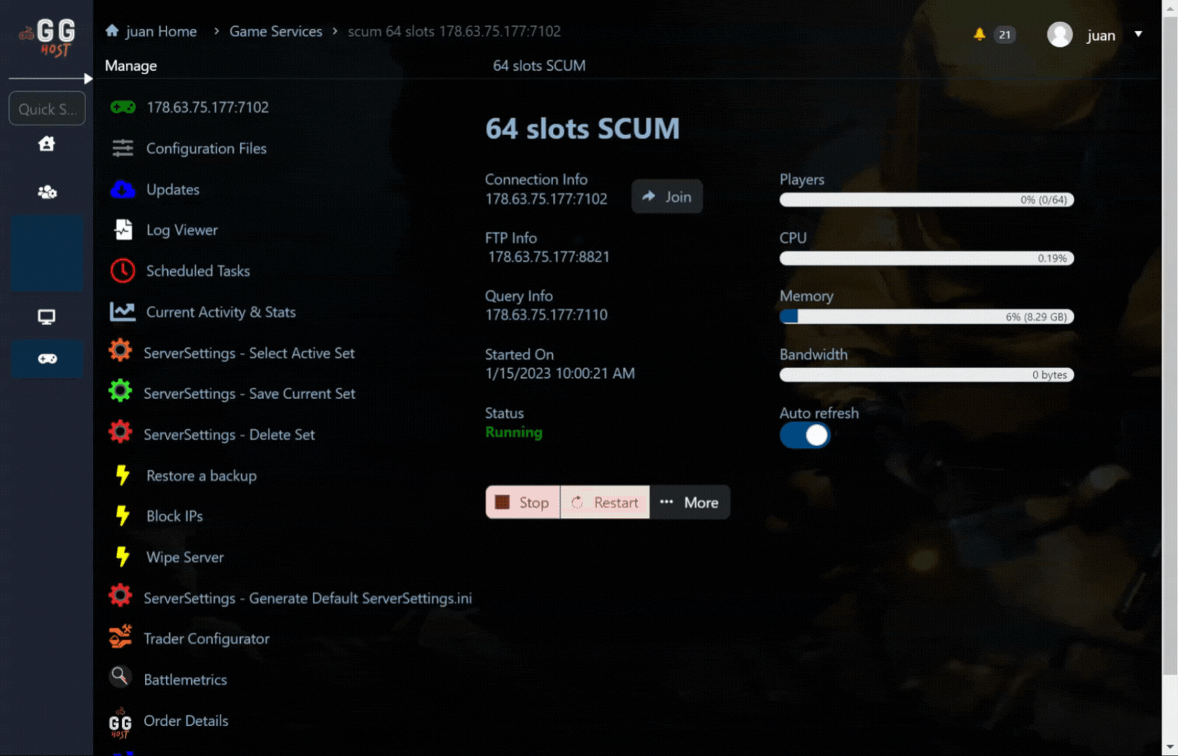 SCUM ServerSettinigs.ini - Schedule Settings 1