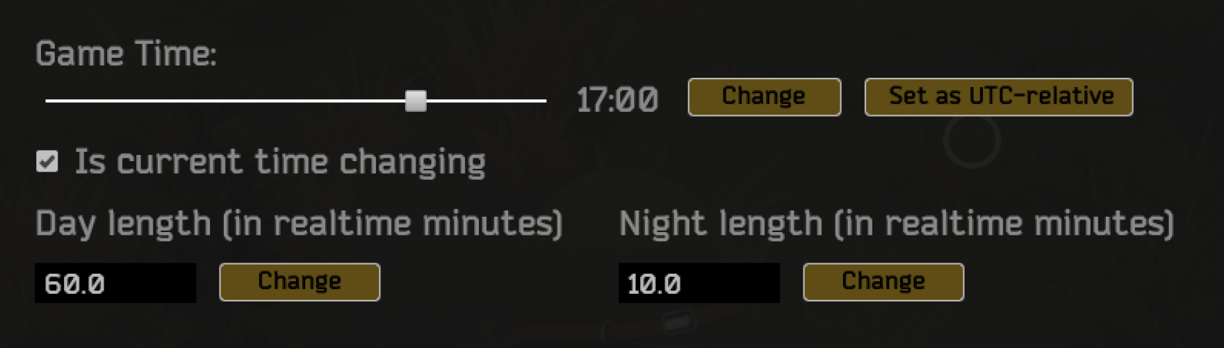 Duckside Server Time Setting